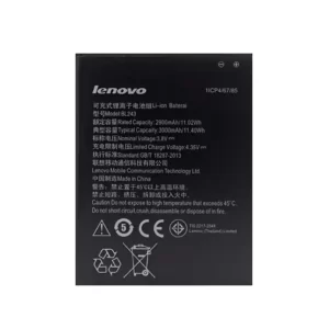 Bateria BL243 do LENOVO k3 note,K50-T5,K50-T3S,A7600-M,A5890,A5600,A5500,A5860,A7000