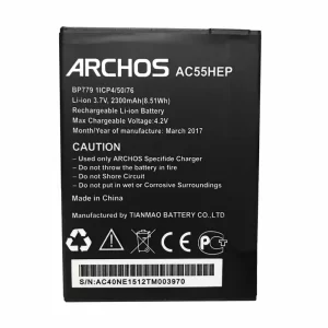 Bateria do ARCHOS AC55HEP