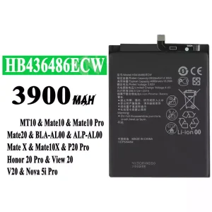 Bateria HB436486ECW do HUAWEI Mate 10/Mate 10 Pro/Mate 10X/Mate 20/P20 Pro/P20 Pro Leather Limited Edition/Honor 20 Pro/Honor View 20/Honor V20/Nova 5i Pro/Nova 5z