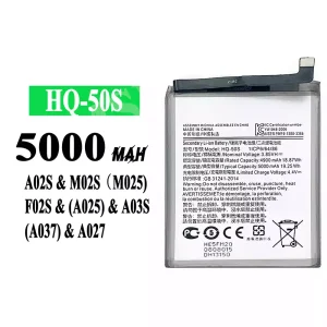 Bateria HQ-50S do Samsung A02S/M02S/M025/F02S/A025/A03S/A037/A027