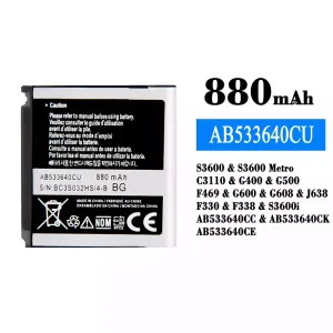 Bateria AB533640CU do Samsung S3600/S3600 Metro