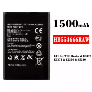 Bateria HB554666RAW do HUAWEI LTE 4G WIFI Router / E5372 / E5373 / E5336 / E5330