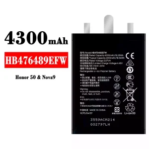 Bateria HB476489EFW do HUAWEI Honor 50 / Nova 9