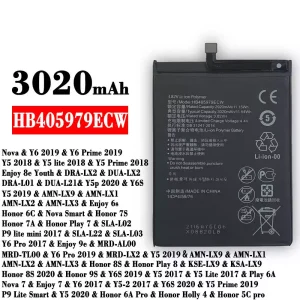 Bateria HB405979ECW do HUAWEI  Y6 2019 / Y5 2018
