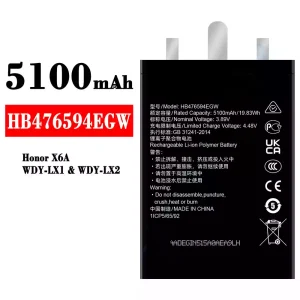 Bateria HB476594EGW do HUAWEI Honor X6A