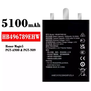 Bateria HB496789EHW do HUAWEI Honor Magic 5