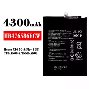Bateria HB476586ECW do HUAWEI Honor X10 5G / Play 4 5G