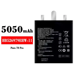 Bateria HB526979EHW-11 do HUAWEI Pura 70 Pro