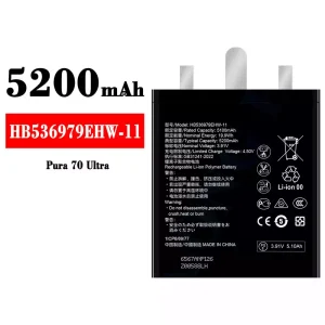 Bateria HB536979EHW-11 do HUAWEI Pura 70 Ultra