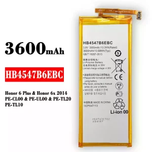 Bateria HB4547B6EBC do HUAWEI Honor 6 Plus / Honor 6x 2014