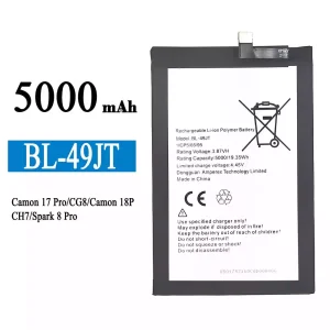 Bateria BL-49JT do Tecno Camon 17 Pro / Camon 18P / Spark 8 Pro