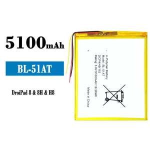 Bateria BL-51AT do Tecno DroiPad 8 / 8H