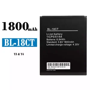 Bateria BL-18CT do Tecno Y3 / Y4