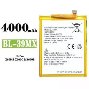 Bateria BL-39MX do Infinix S5 Pro