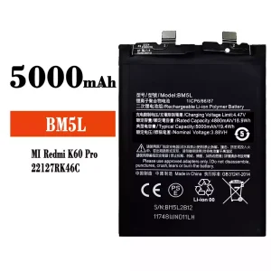 Bateria BM5L do Xiaomi Redmi K60 Pro