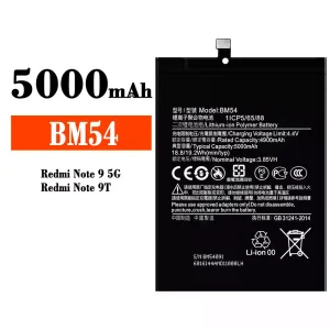 Bateria BM54 do Xiaomi Redmi Note 9 5G / Redmi Note 9T