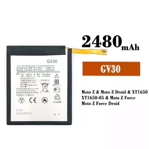 Bateria GV30 do Motorola Moto Z / Moto Z Droid / Moto Z Force / Moto Z Force Droid