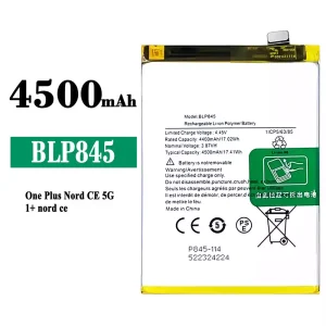 Bateria BLP845 do OnePlus Nord CE