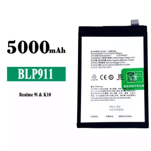 Bateria BLP911 do OPPO Realme 9i /Realme K10 /Realme 9 Pro
