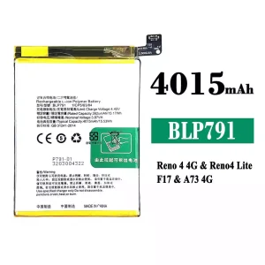 Bateria BLP791 do OPPO Reno 4 4G /Reno 4 Lite /F17 /A73 4G