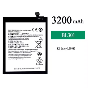 Bateria BL301 do Lenovo K6 Enjoy