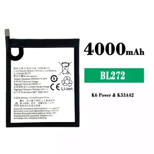 Bateria BL272 do Lenovo K6 Power