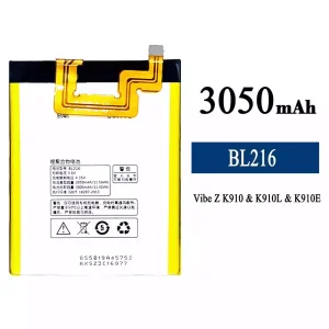 Bateria BL216 do Lenovo VIBE Z K910/K910L/K910E