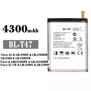 Bateria BL-T47 do LG Velvet 5G