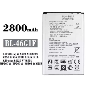 Bateria BL-46G1F do LG K10 (2017) / K20 plus