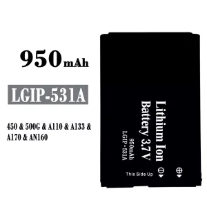 Bateria LGIP-531A do LG 450/500G/A110/A133/A170/AN160