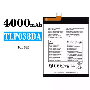 Bateria TLP038DA do Alcatel TCL 20E