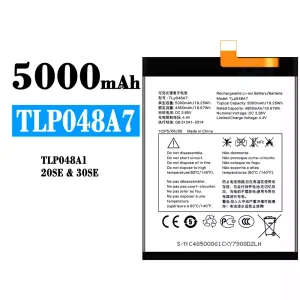 Bateria TLP048A7 TLP048A1 do Alcatel 20SE/30SE