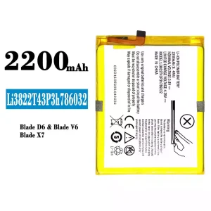 Bateria Li3822T43P3h786032 do ZTE Blade D6/Blade V6/Blade X7
