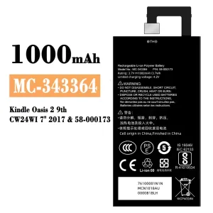Bateria MC-343364 do Amazon Kindle Oasis 2 9th /58-000173
