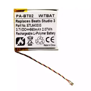 Bateria do słuchawek Beats Solo Pro Wireless,Studio 2 B0500,Studio 2.0,Studio 3.0,SDHP-P1401