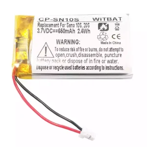 Bateria do słuchawek Sena 10S,20S,Sena 30K SP46,Sena Tufftalk Lite,Sena 10S-01,Sena 20s-01,Sena 20s evo,Sena 30K-01D,802540