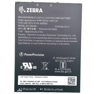 Bateria do ZEBRA BTRY-ET4X-10IN1-IN BT-000456
